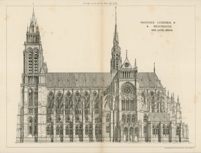 La Cattedrale proposta a Westminster da English School