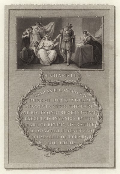 La regina vedova si mette sotto la protezione di Riccardo III con le sue figlie da English School