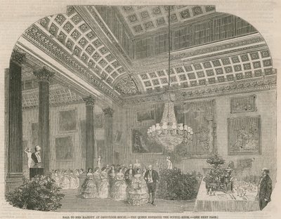 La Regina entra nella Sala della Cena a Grosvenor House da English School
