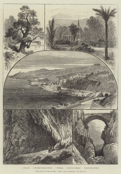 La Regina sulla Riviera, Vedute di Mentone da English School