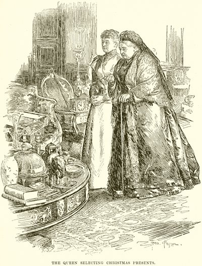 La regina che sceglie i regali di Natale da English School