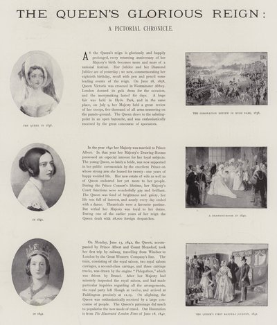 Il glorioso regno della Regina (litografia) da English School