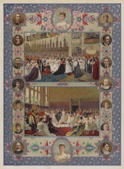 Il Giubileo della Regina (cromolitografia) da English School
