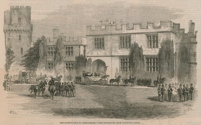 La visita della Regina a Birmingham - la partenza dal Castello di Warwick da English School