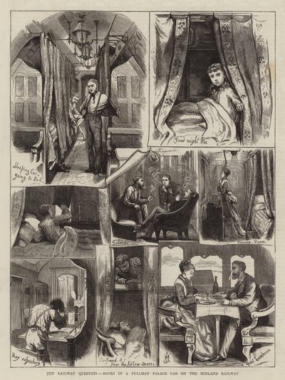 La questione ferroviaria, note in una carrozza Pullman Palace sulla Midland Railway da English School