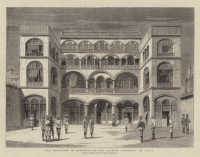 La ribellione in Afghanistan, la residenza britannica a Kabul da English School