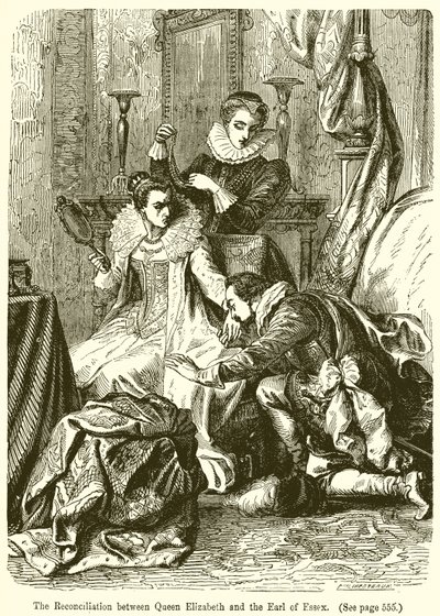 La Riconciliazione tra la Regina Elisabetta e il Conte di Essex da English School