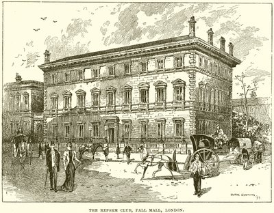 Il Reform Club, Pall Mall, Londra da English School