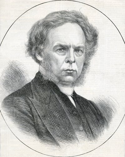 Il Reverendo G. T Perks, Presidente della Conferenza Metodista Wesleyana, 1873 da English School