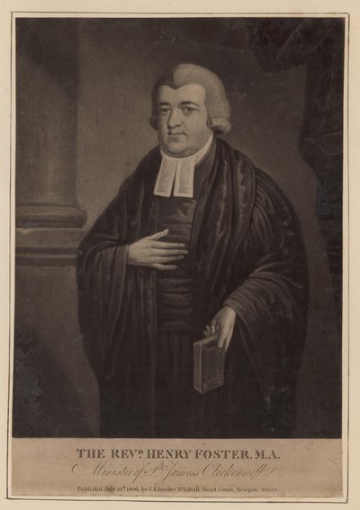Il Reverendo Henry Foster, Ministro di St James, Clerkenwell da English School