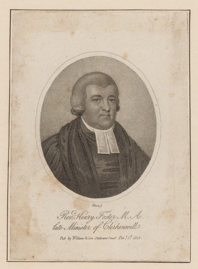 Il Reverendo Henry Foster, ex Ministro di Clerkenwell da English School