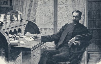 Il reverendo Hugh Price Hughes nel suo studio da English School