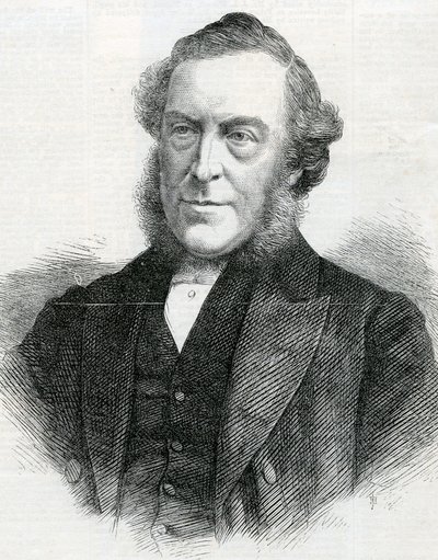 Il Reverendo John Bedford, Presidente della Conferenza Metodista Wesleyana, 1867 da English School