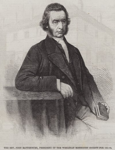 Il Reverendo John Rattenbury, Presidente della Società Metodista Wesleyana per il 1861-62 da English School