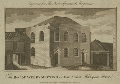 Riunione del reverendo Mr Webbs in Hare Court, Aldersgate Street da English School