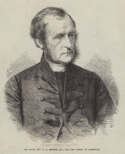 Il nuovo vescovo di Lichfield, il Reverendo G A Selwyn, DD da English School