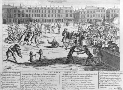 I tipografi rivali, 1734 da English School