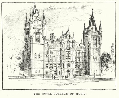 Il Royal College of Music (incisione) da English School