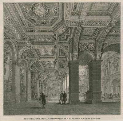 Il Royal Exchange come ridisegnato da F Sang - l