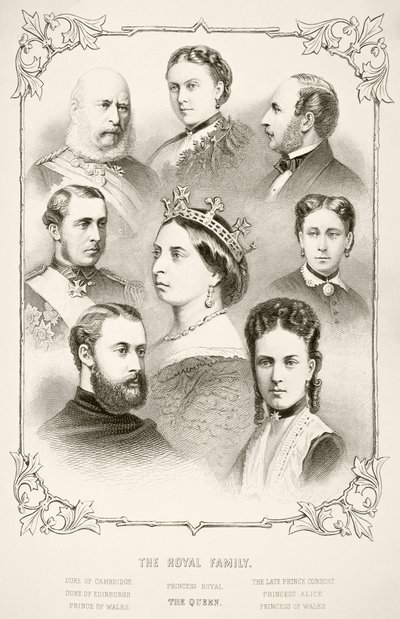 La famiglia reale della regina Vittoria, da 