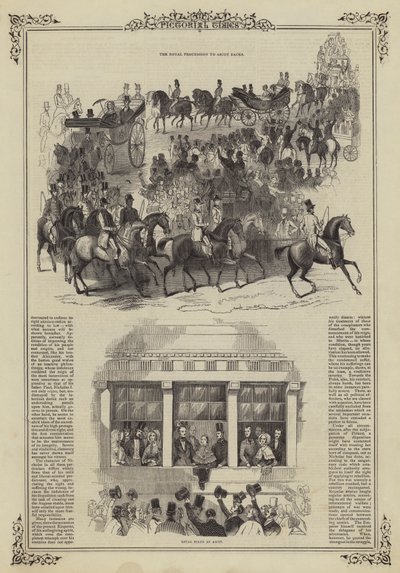La processione reale alle corse di Ascot da English School