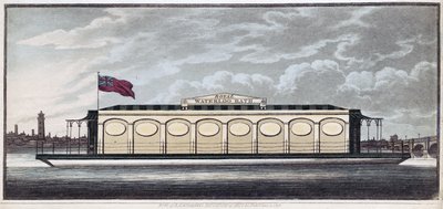Il bagno reale di Waterloo, pub. 1819 da English School
