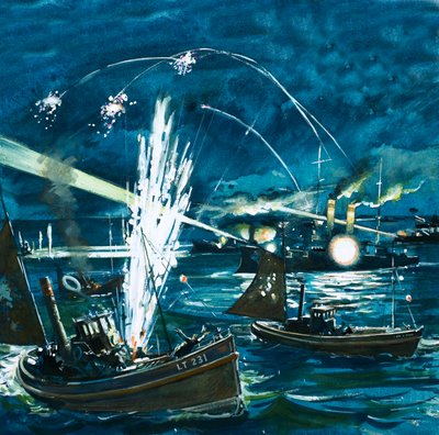 Le forze russe scambiano una flotta di pesca britannica per invasori giapponesi da English School