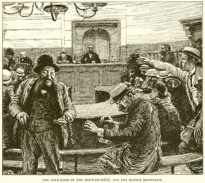 Sala delle vendite del Mont-de-Piété, Rue des Blancs Manteaux da English School