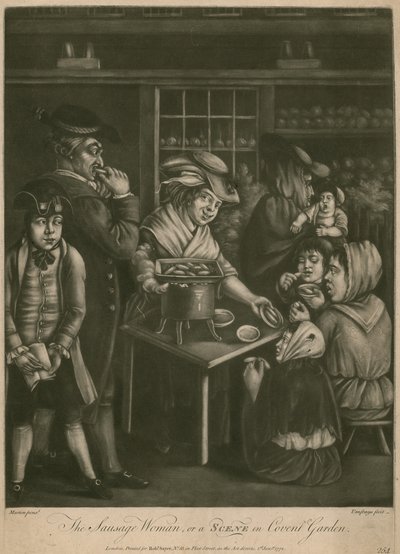 The Sausage Woman; o, una scena a Covent Garden da English School