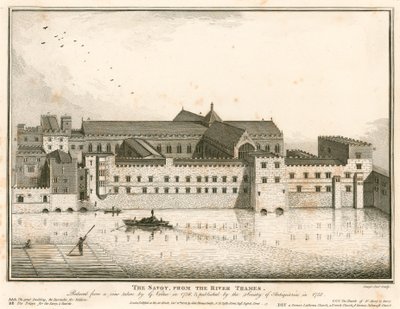 Il Savoy, Londra, dal fiume Tamigi da English School
