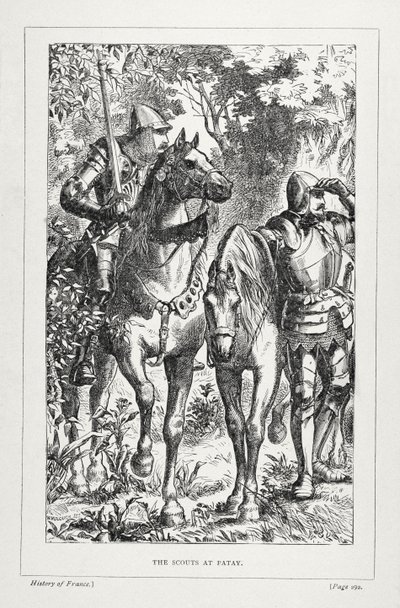 Gli esploratori a Patay, da La storia della Francia, di Emile de Bonnechose, pubblicato da Ward, Lock and Co, Londra da English School