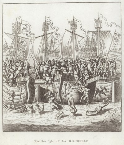 La battaglia navale al largo di La Rochelle da English School