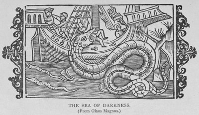 Il Mare delle Tenebre, da un libro di Olaus Magnus (1490-1557), da 