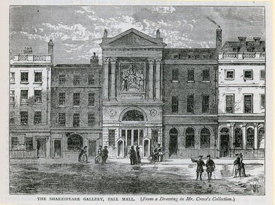 La Galleria di Shakespeare, Pall Mall, Londra da English School
