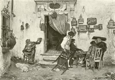 Il negozio di Figaro (incisione) da English School