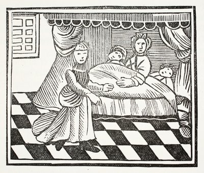 Il Significato dei Sogni, illustrazione da Chap-books of the Eighteenth Century di John Ashton, pub. 1882 da English School