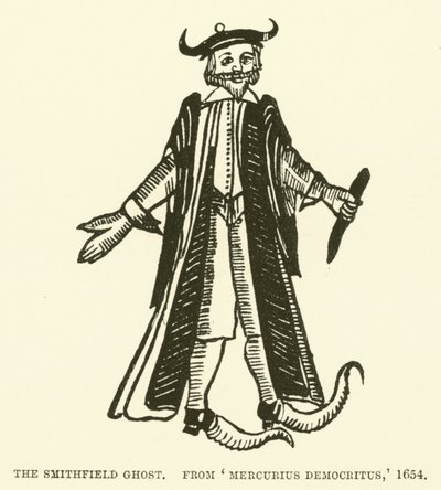 Il fantasma di Smithfield, da Mercurius Democritus da English School