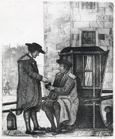 Il pizzico sociale, stampa di William Kay, 1784-1813 da English School