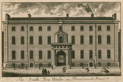 The South Sea House in Threadneedle Street, Londra da English School