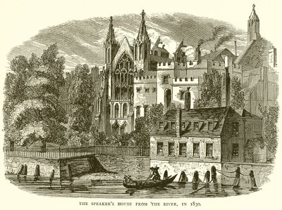 La Casa del Presidente dal Fiume, nel 1830 da English School