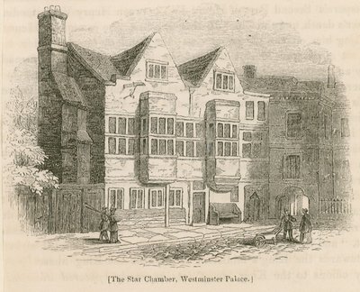 La Camera Stellata, Palazzo di Westminster, Londra da English School