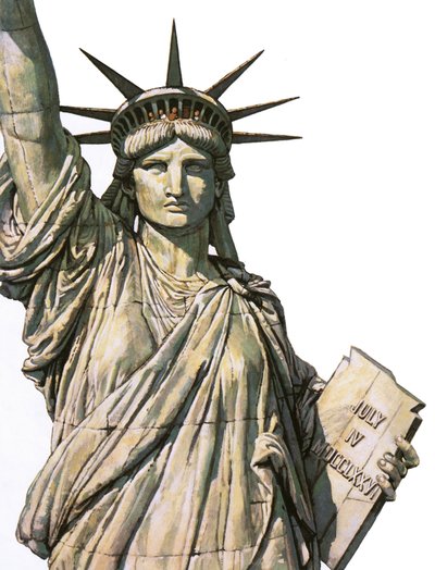 La Statua della Libertà sull