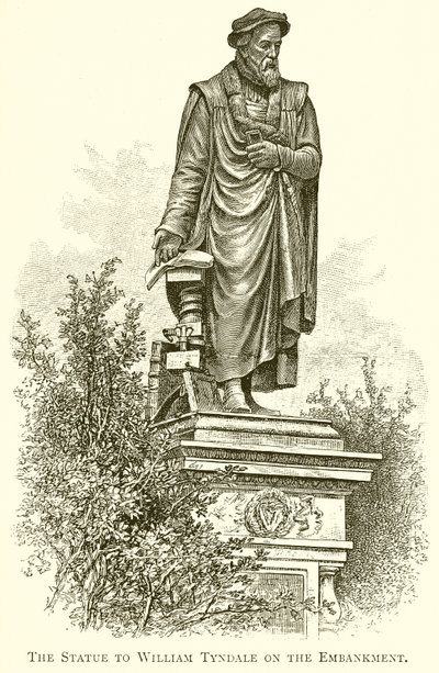 La statua di William Tyndale sull