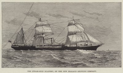 La nave a vapore Ruapehu, della New Zealand Shipping Company da English School