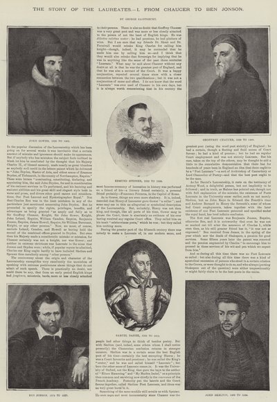 La storia dei laureati, da Chaucer a Ben Jonson da English School