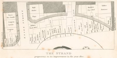 The Strand, Londra, prima del suo miglioramento nell