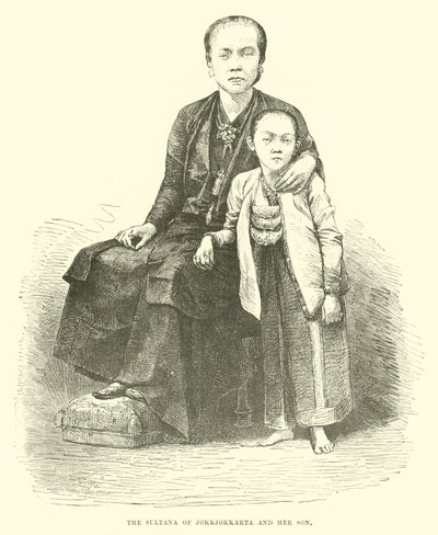 La sultana di Jokkjokkarta e suo figlio da English School
