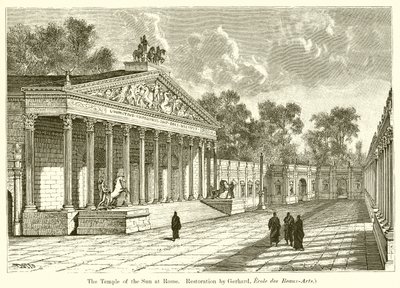 Il Tempio del Sole a Roma. Restauro di Gerhard, Ecole des Beaux-Arts) da English School