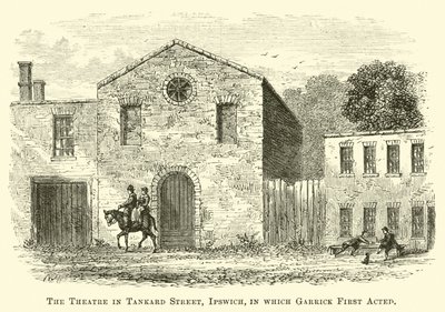 Il Teatro in Tankard Street, Ipswich, dove Garrick recitò per la prima volta da English School