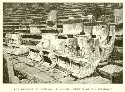 Il Teatro di Dioniso ad Atene (dettagli dell